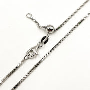 Sterling Silver Box Necklace